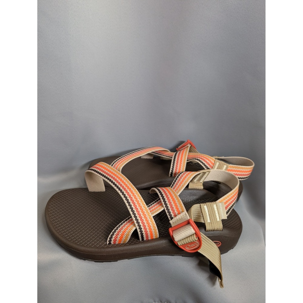 Chaco ZCloud Sandals Mens 10 Scoop Dusk Taupe Striped Hiking Shoes New - Picture 5 of 5